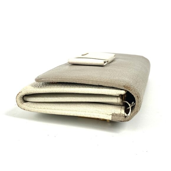 MIUMIU 5MH109 Pass case with card case Madras Long Wallet Ribbon Long Wallet - Picture 6 of 12